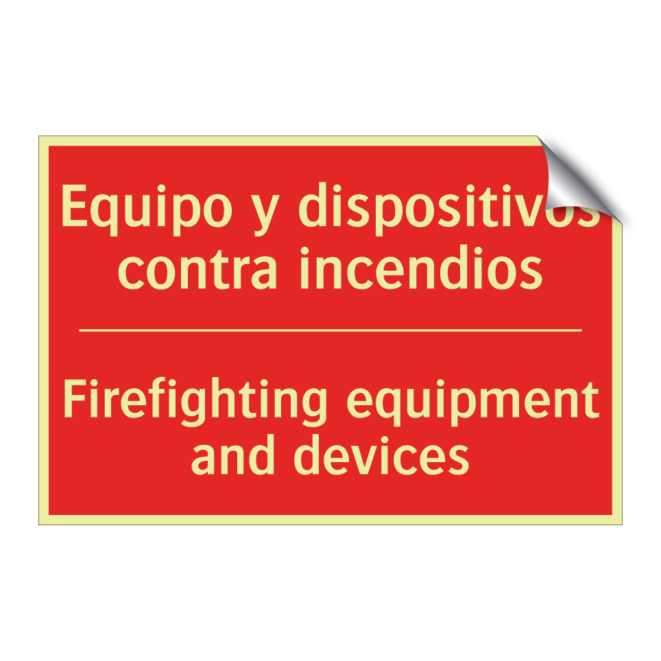 Equipo y dispositivos contra /.../ - Firefighting equipment and /.../