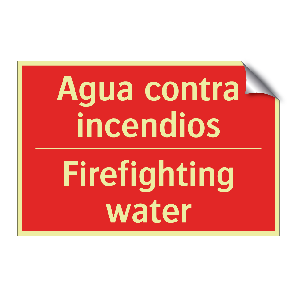 Agua contra incendios - Firefighting water