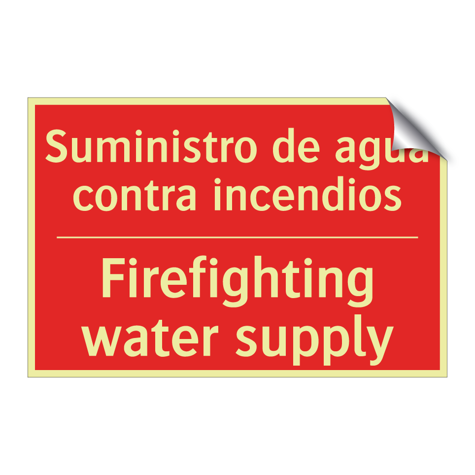 Suministro de agua contra /.../ - Firefighting water supply