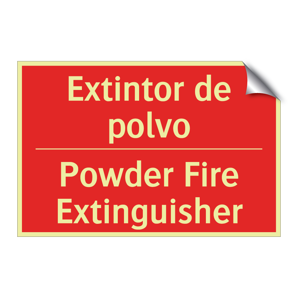 Extintor de polvo - Powder Fire Extinguisher