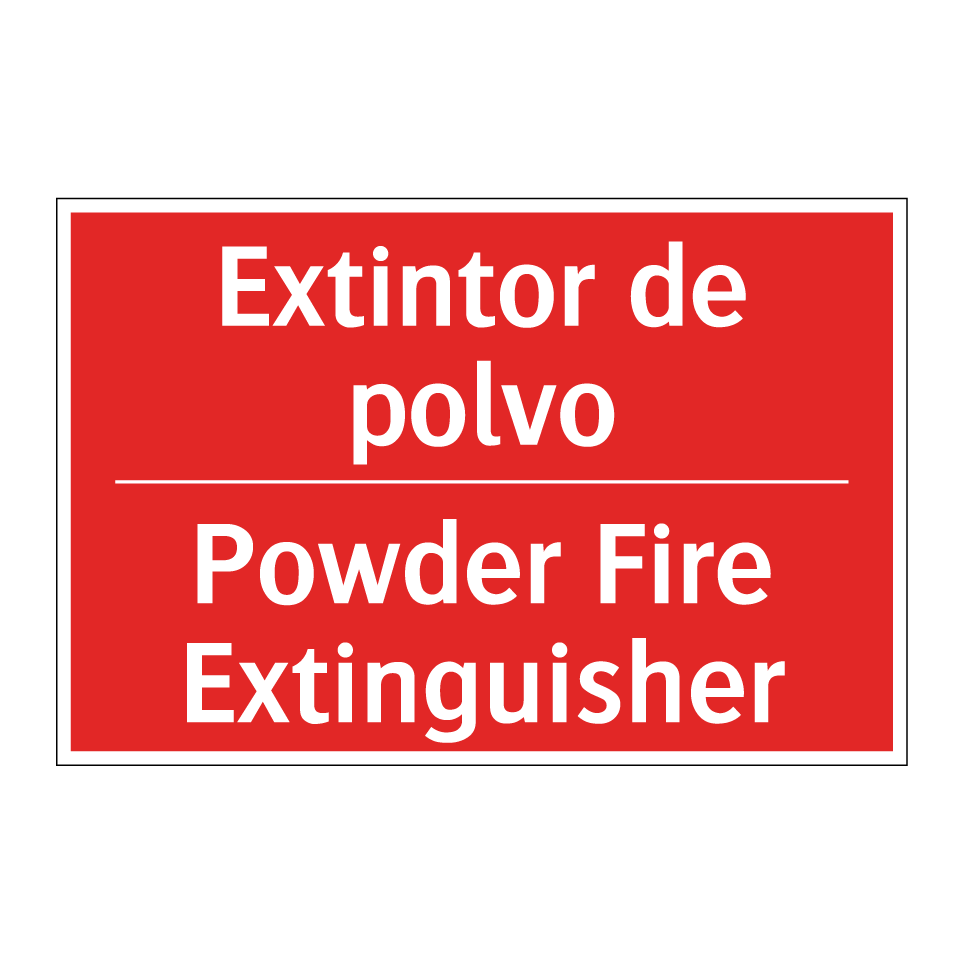 Extintor de polvo - Powder Fire Extinguisher
