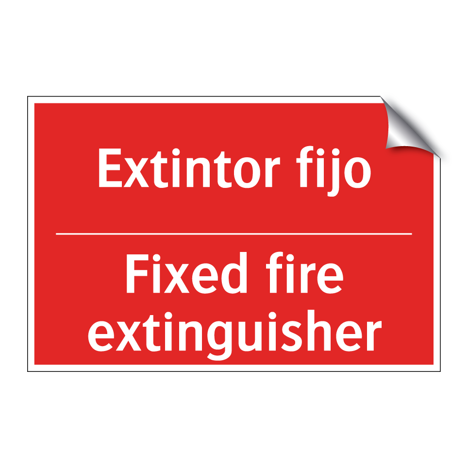 Extintor fijo - Fixed fire extinguisher