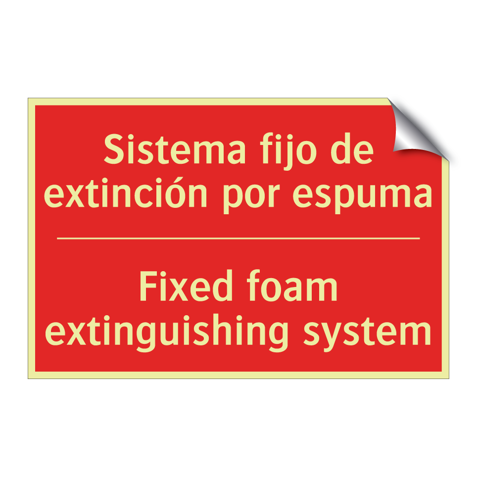 Sistema fijo de extinción por /.../ - Fixed foam extinguishing /.../