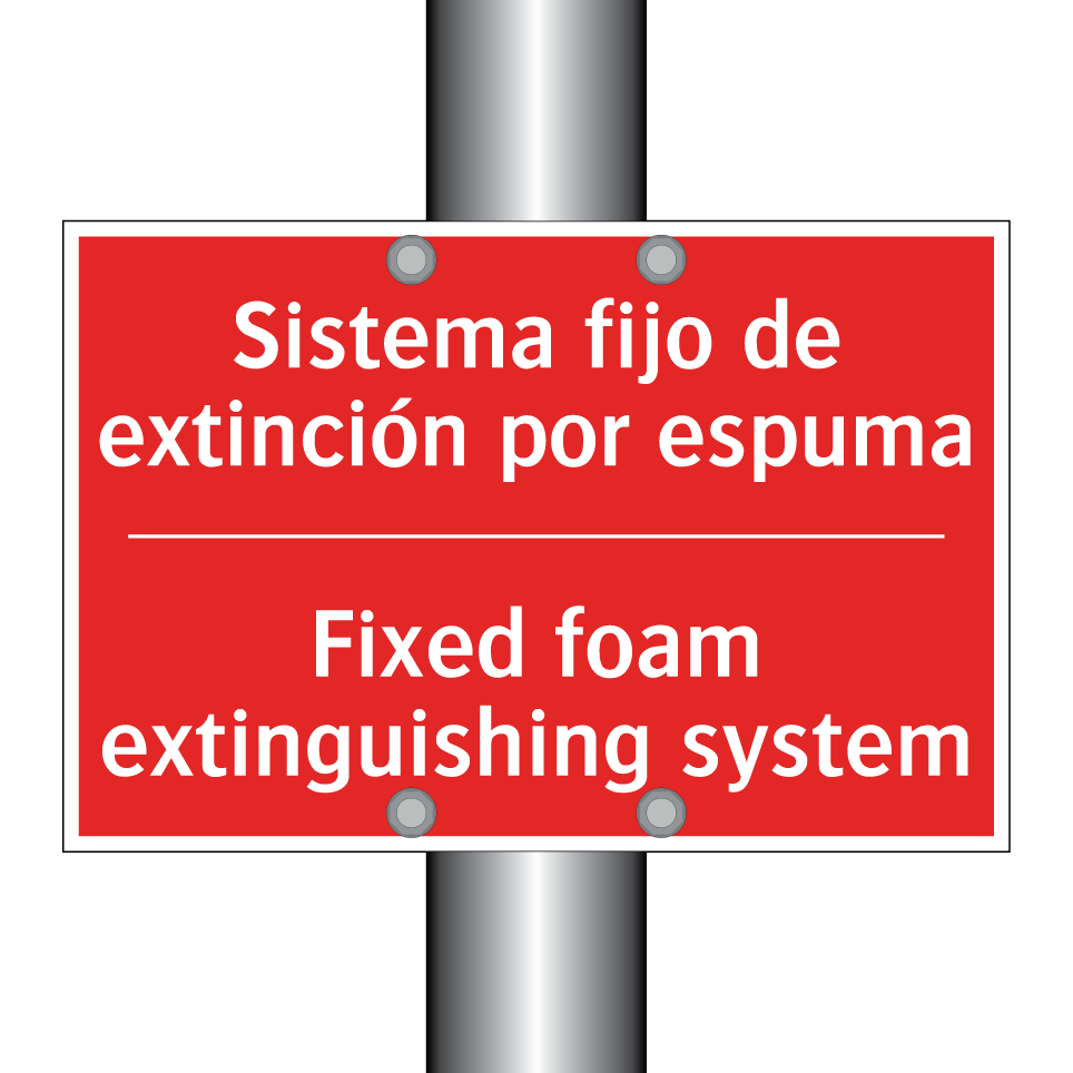 Sistema fijo de extinción por /.../ - Fixed foam extinguishing /.../
