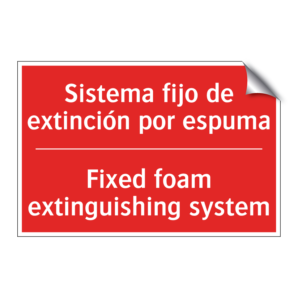 Sistema fijo de extinción por /.../ - Fixed foam extinguishing /.../