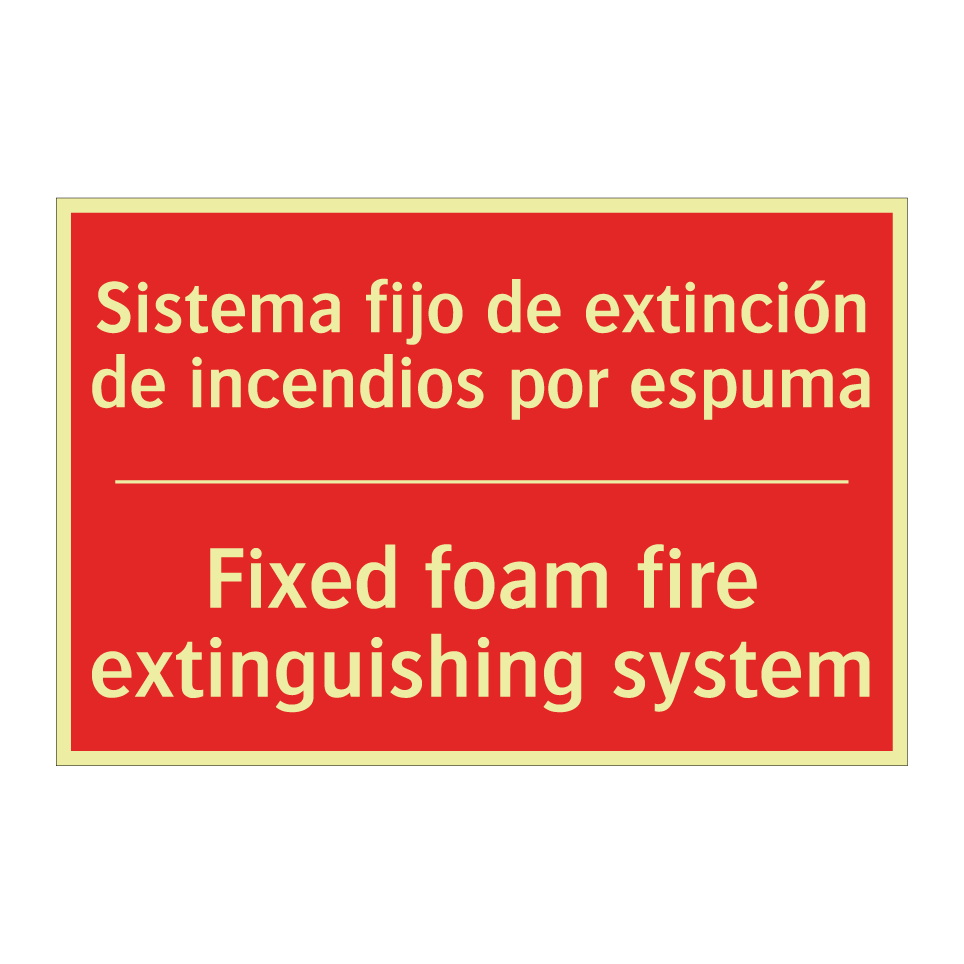 Sistema fijo de extinción de /.../ - Fixed foam fire extinguishing /.../