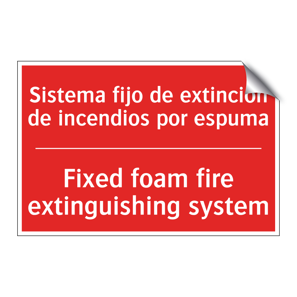 Sistema fijo de extinción de /.../ - Fixed foam fire extinguishing /.../
