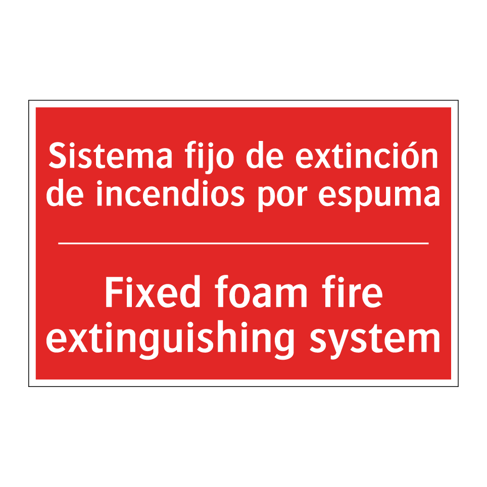Sistema fijo de extinción de /.../ - Fixed foam fire extinguishing /.../