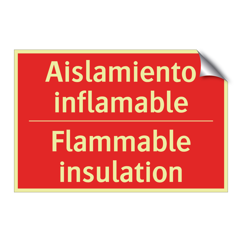 Aislamiento inflamable - Flammable insulation