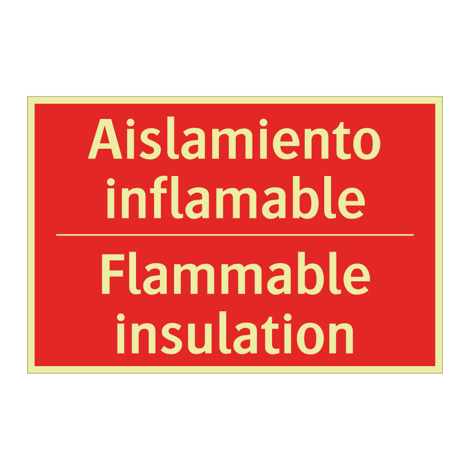Aislamiento inflamable - Flammable insulation