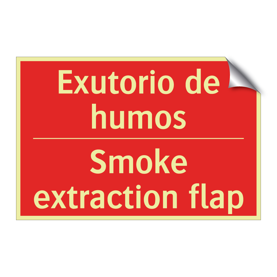 Exutorio de humos - Smoke extraction flap