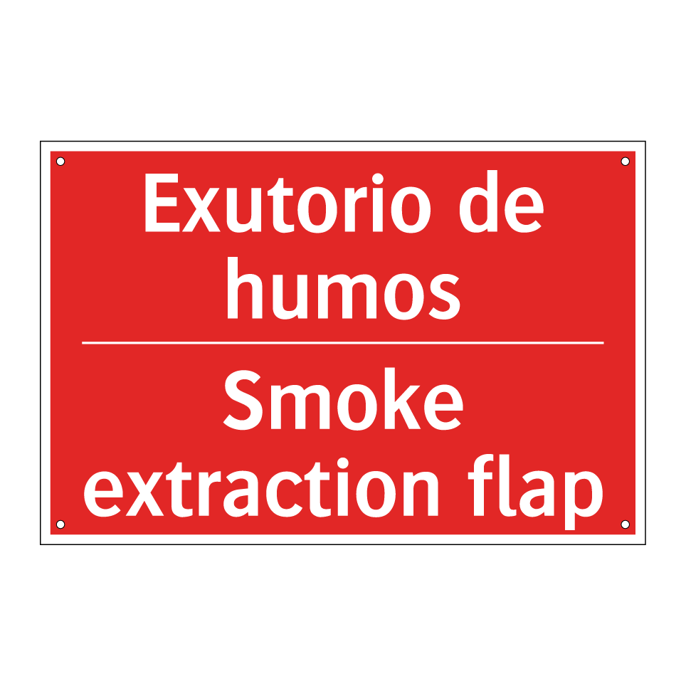 Exutorio de humos - Smoke extraction flap