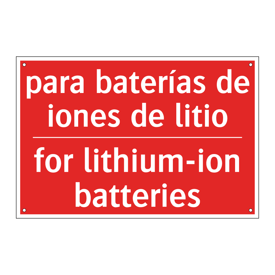 para baterías de iones de /.../ - for lithium-ion batteries
