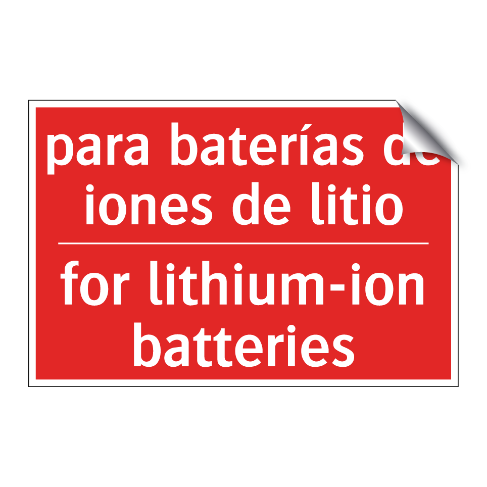 para baterías de iones de /.../ - for lithium-ion batteries