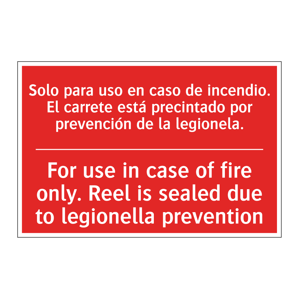 Solo para uso en caso de /.../ - For use in case of fire only. /.../