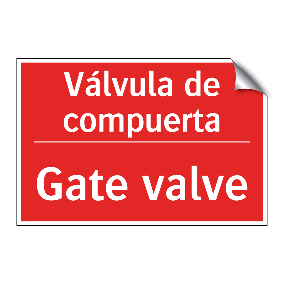 Válvula de compuerta - Gate valve