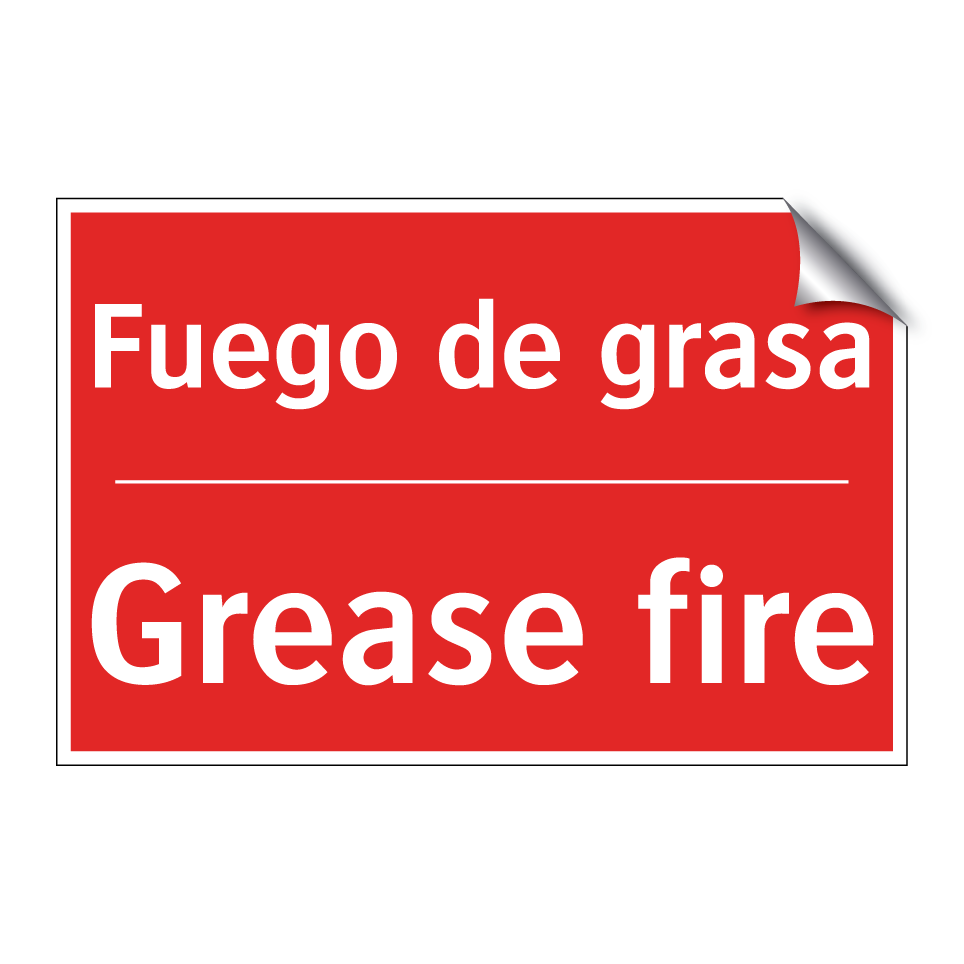 Fuego de grasa - Grease fire