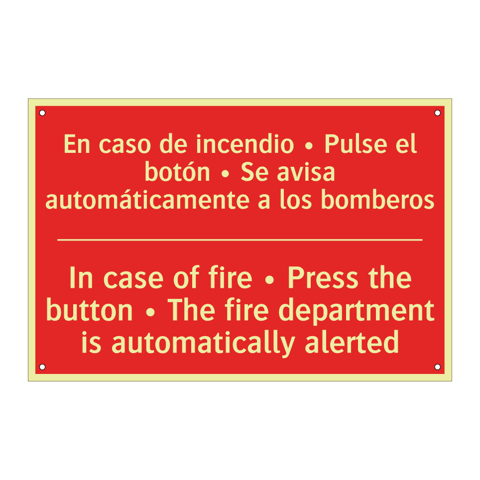 En caso de incendio • Pulse /.../ - In case of fire • Press the /.../