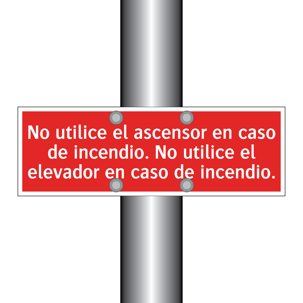 No utilice el ascensor en caso de incendio. No utilice el elevador en caso de incendio.