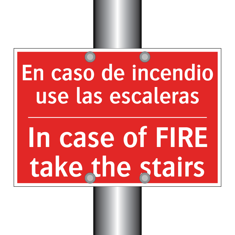 En caso de incendio use las /.../ - In case of FIRE take the /.../