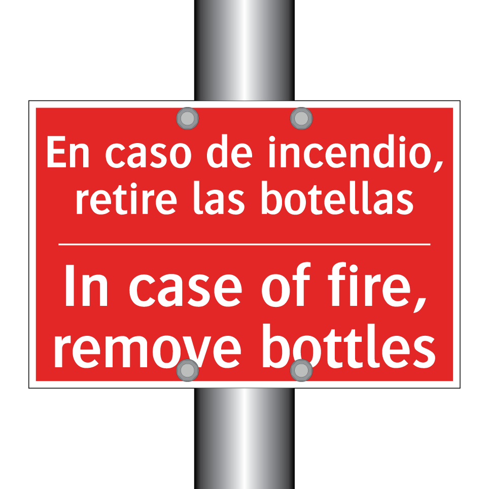En caso de incendio, retire /.../ - In case of fire, remove /.../