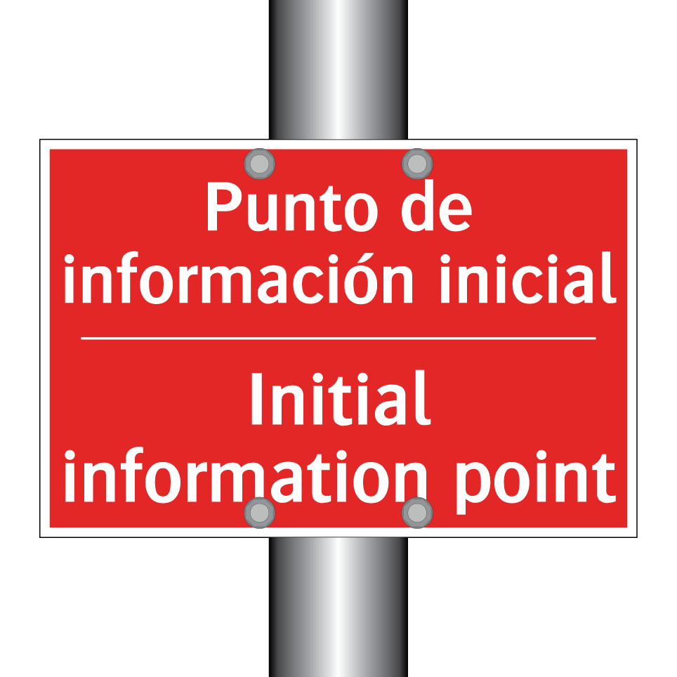 Punto de información inicial - Initial information point