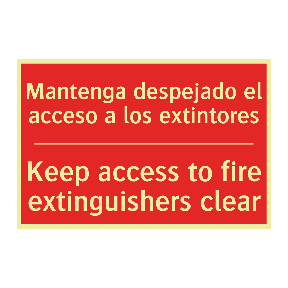Mantenga despejado el acceso /.../ - Keep access to fire /.../