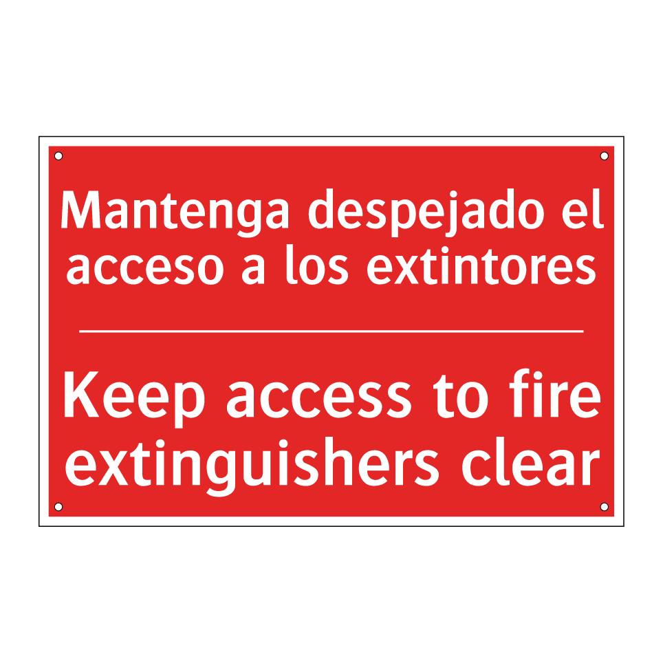 Mantenga despejado el acceso /.../ - Keep access to fire /.../
