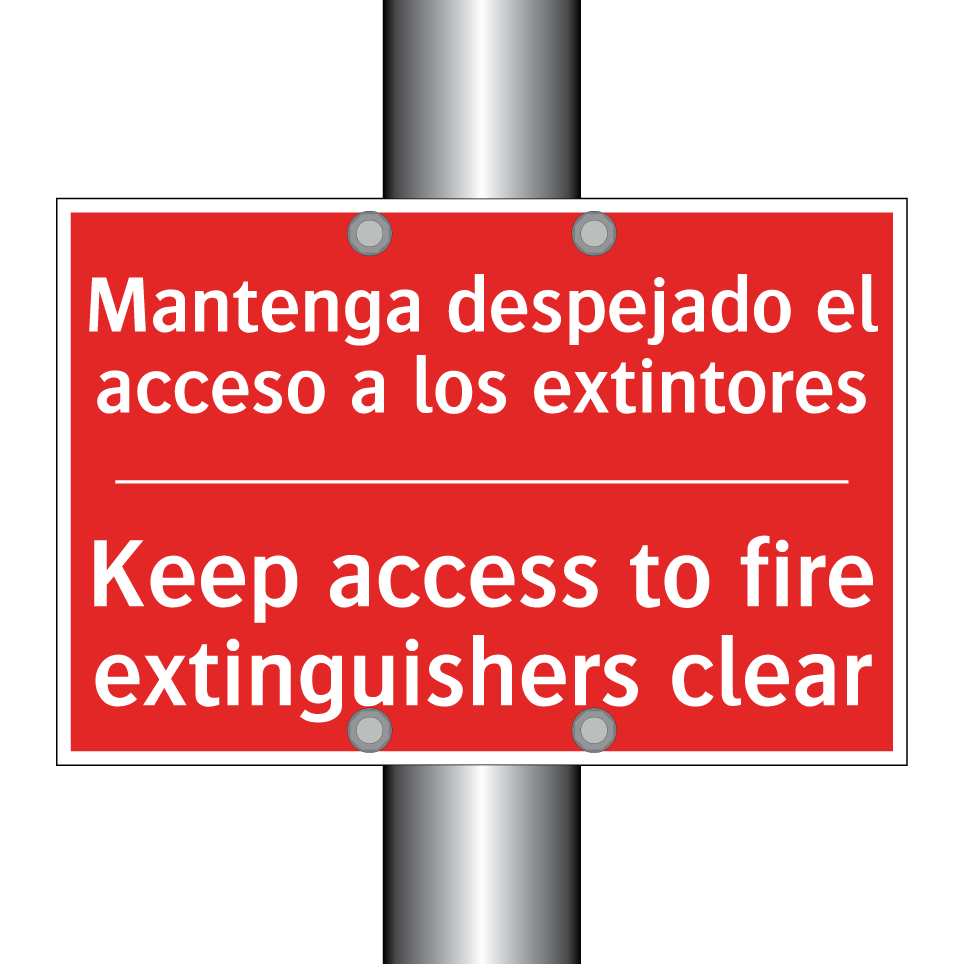 Mantenga despejado el acceso /.../ - Keep access to fire /.../