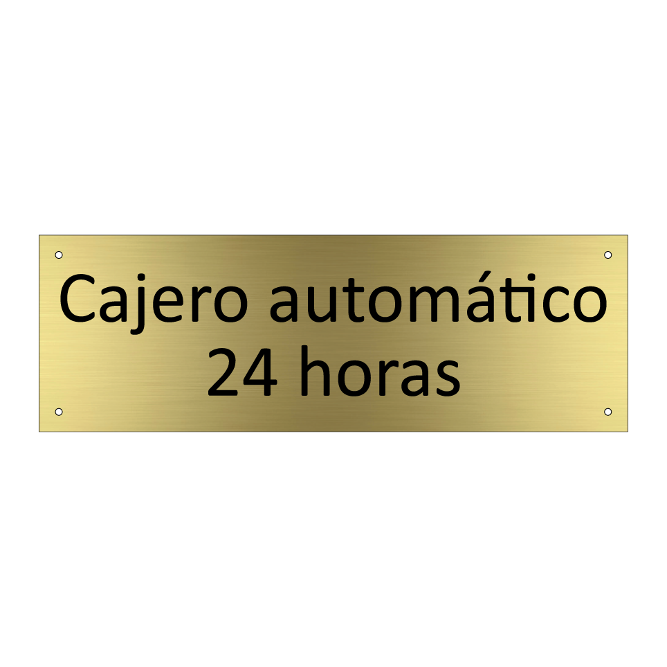 Cajero automático 24 horas