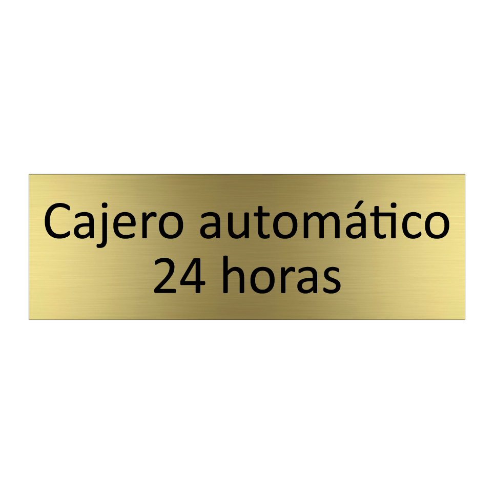 Cajero automático 24 horas