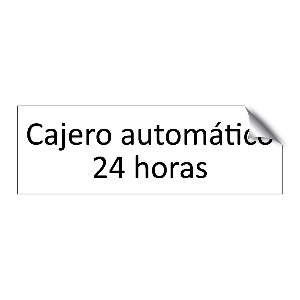 Cajero automático 24 horas