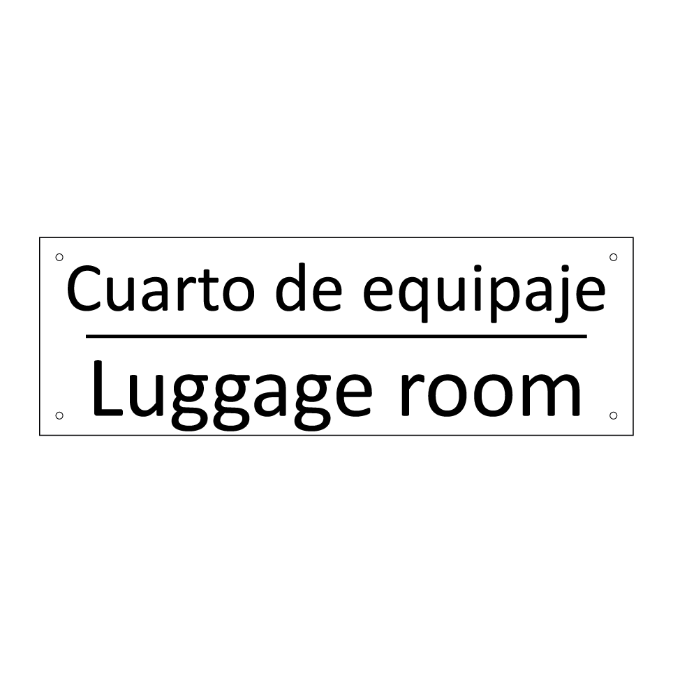 Cuarto de equipaje - Luggage room