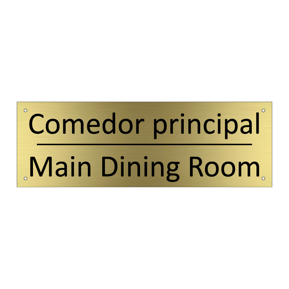 Comedor principal - Main Dining Room