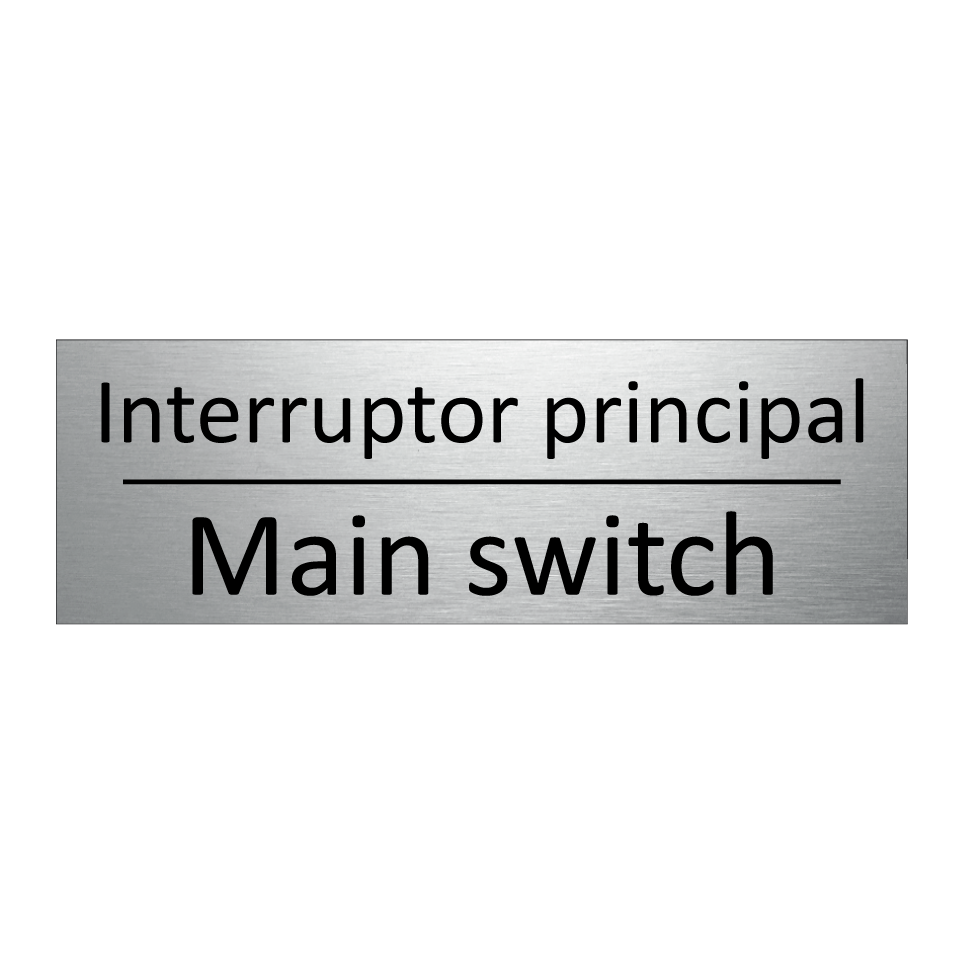 Interruptor principal - Main switch