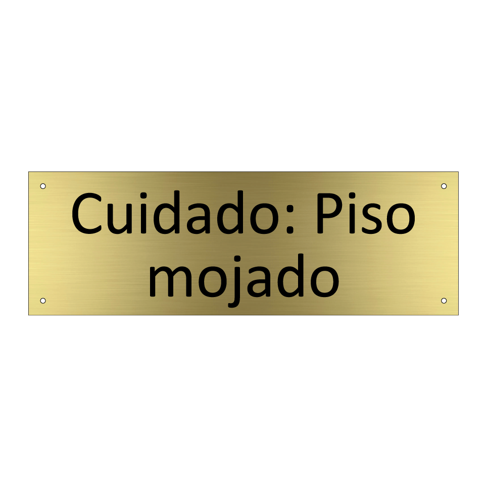 Cuidado: Piso mojado
