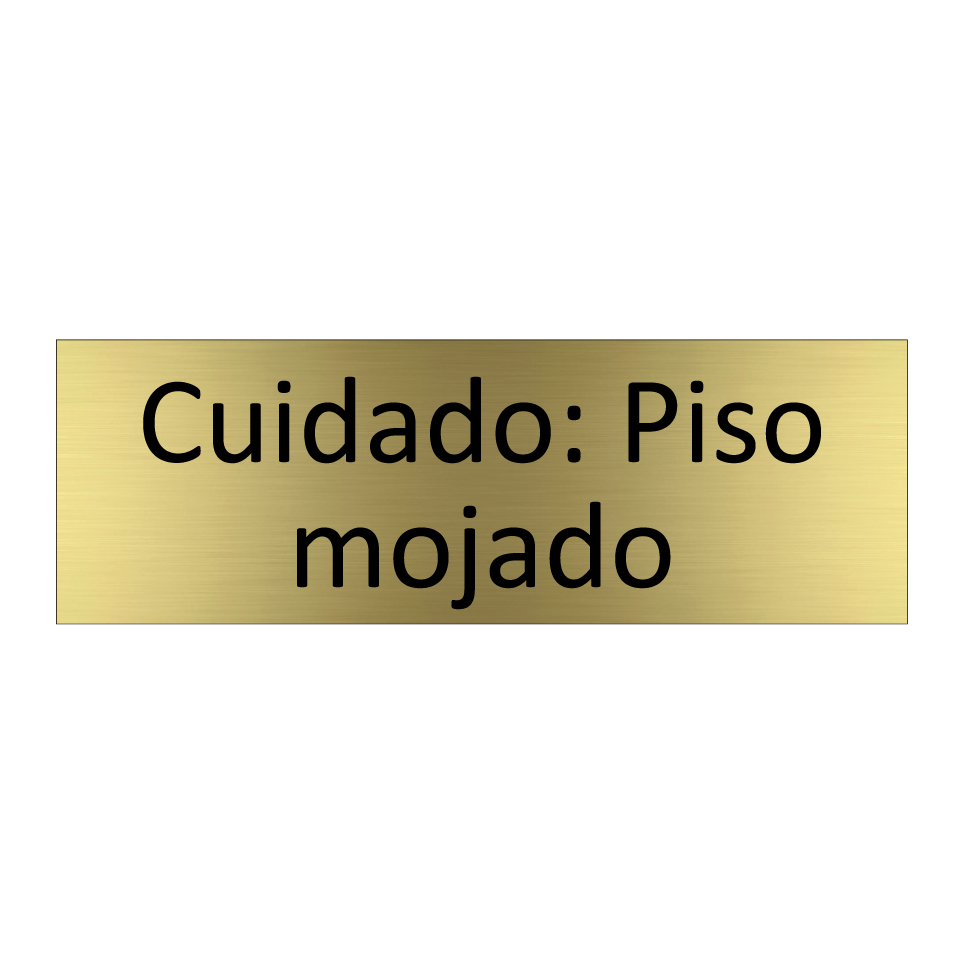 Cuidado: Piso mojado