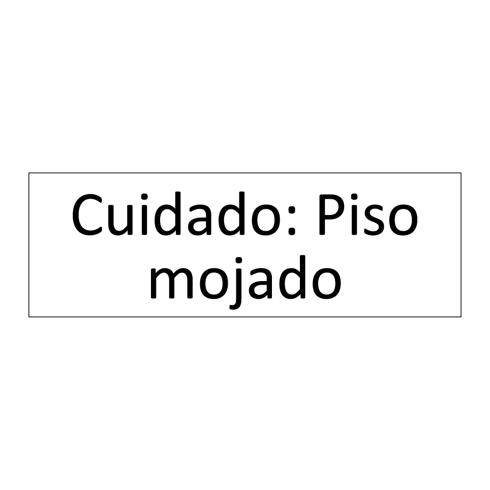 Cuidado: Piso mojado