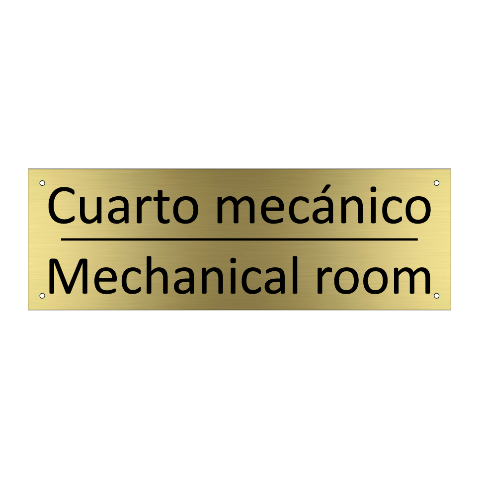 Cuarto mecánico - Mechanical room