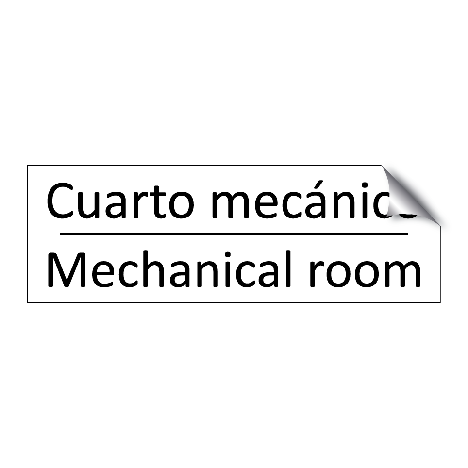 Cuarto mecánico - Mechanical room