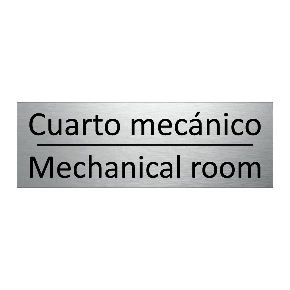 Cuarto mecánico - Mechanical room
