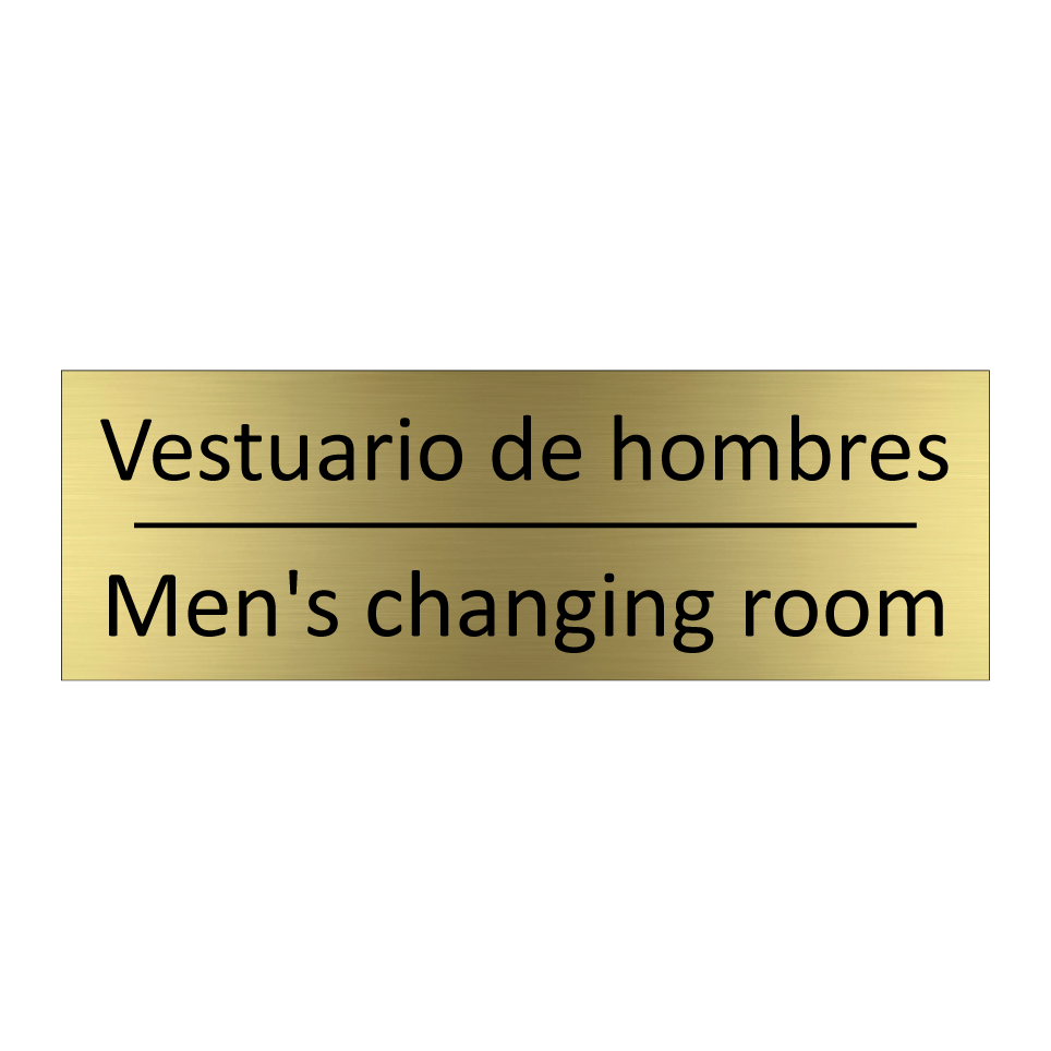 Vestuario de hombres - Men's changing room