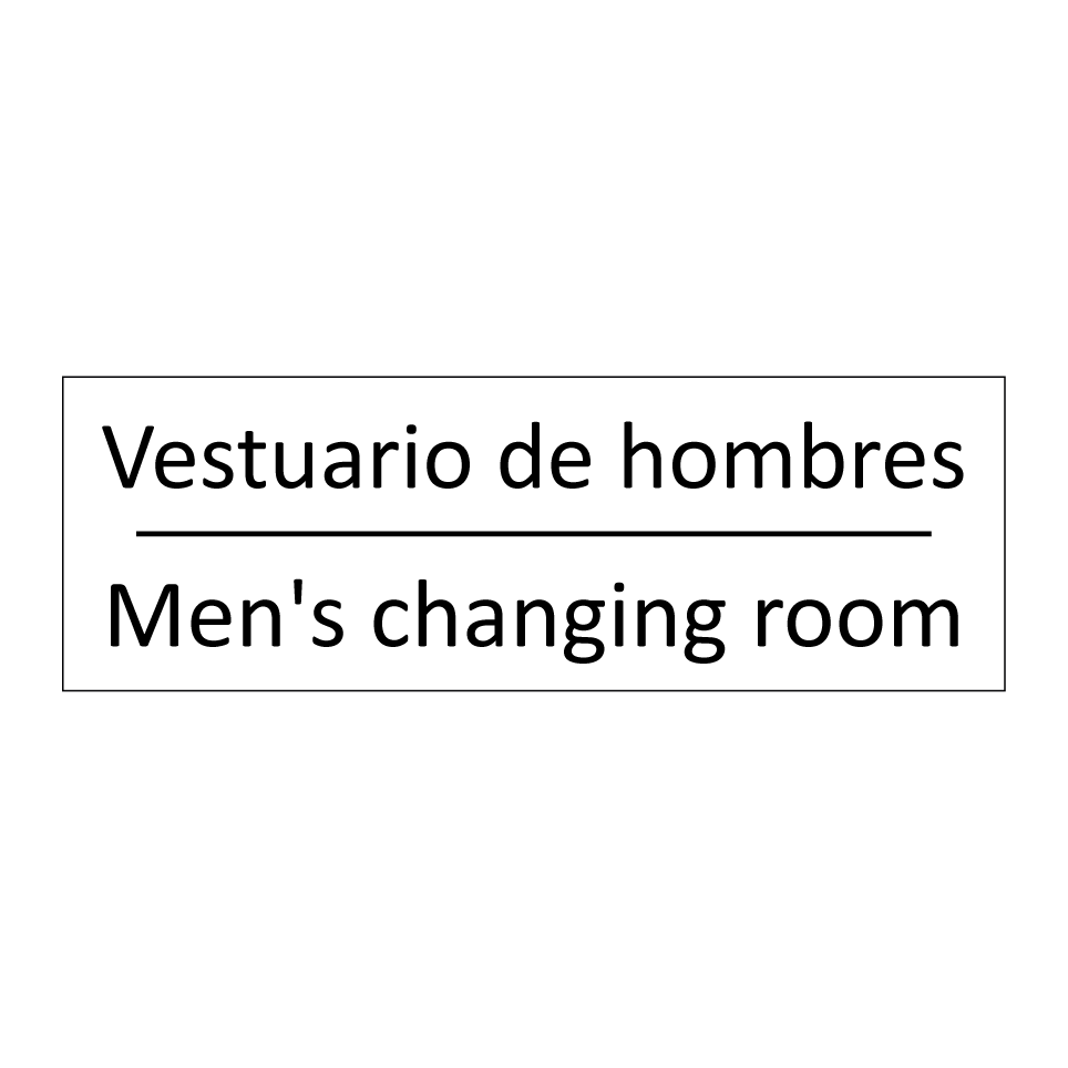Vestuario de hombres - Men's changing room