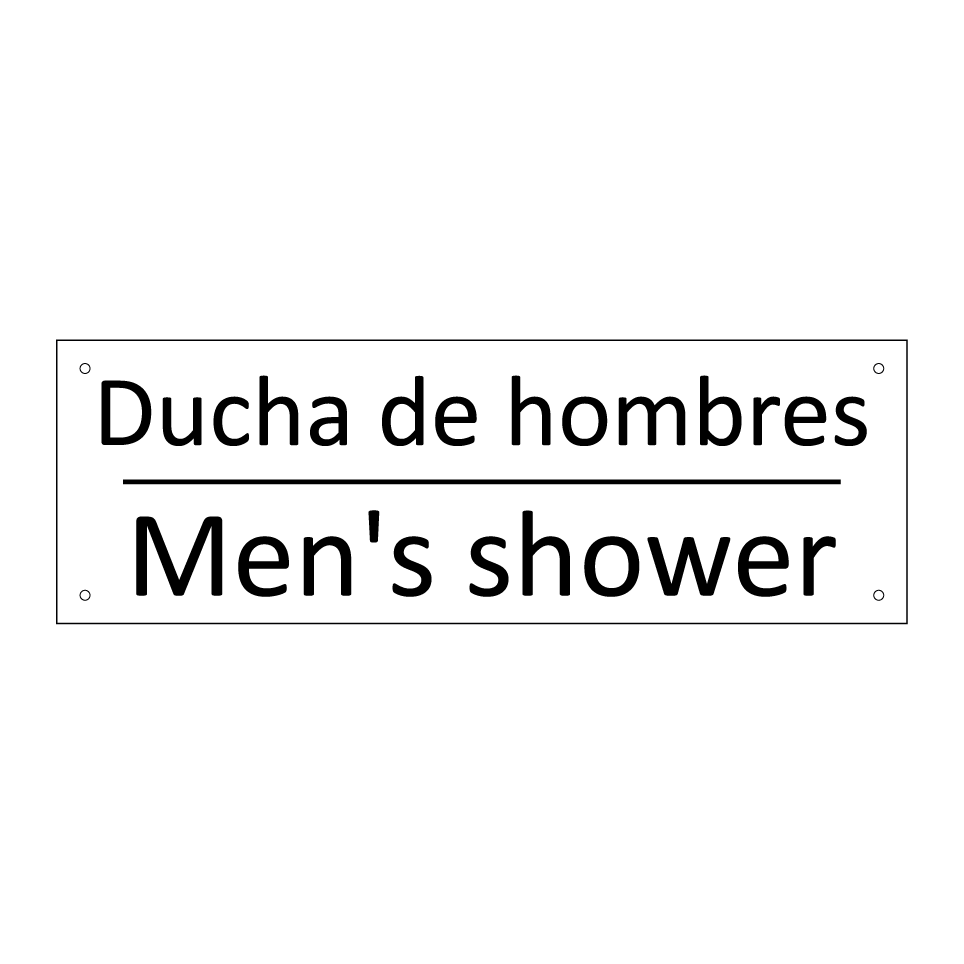 Ducha de hombres - Men's shower