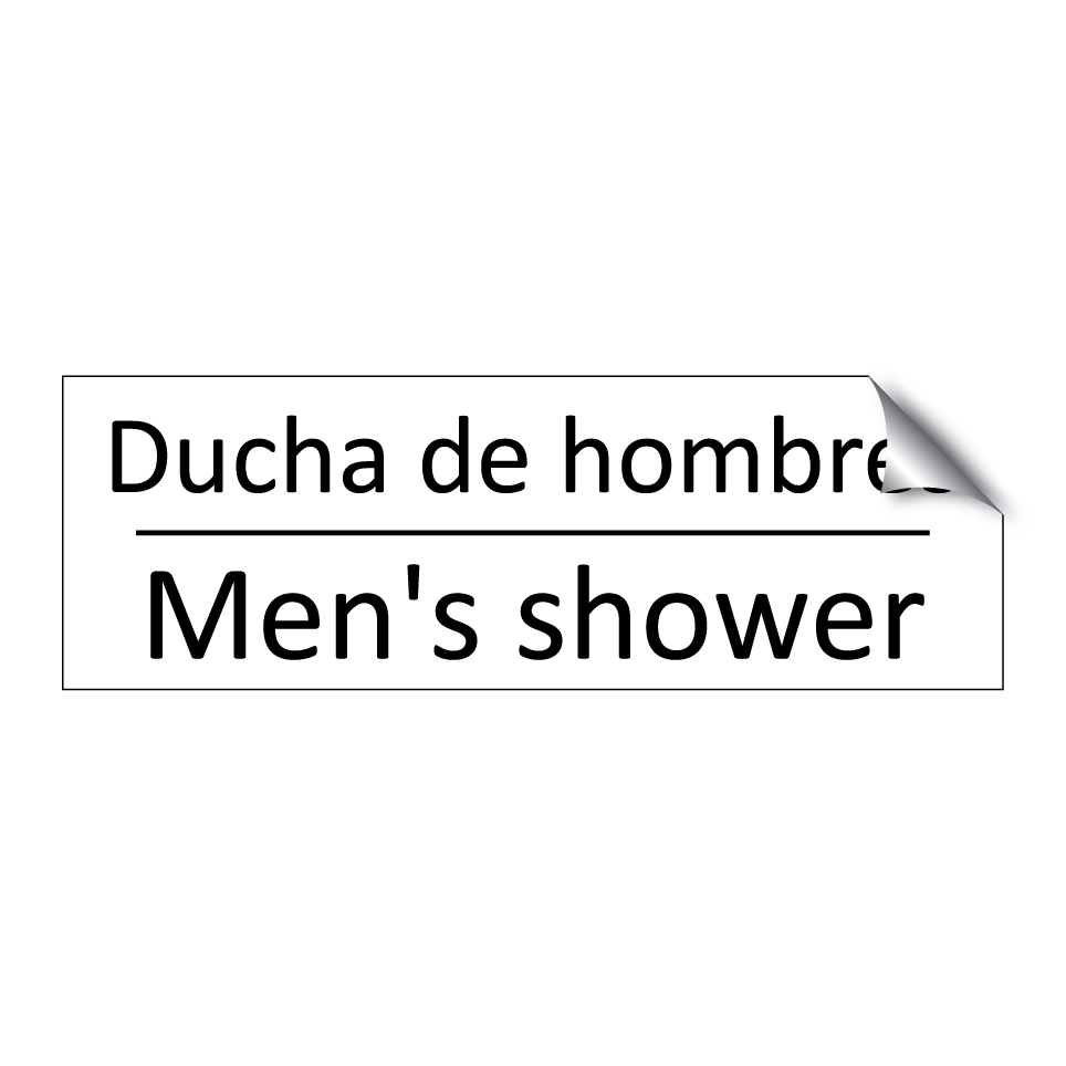 Ducha de hombres - Men's shower
