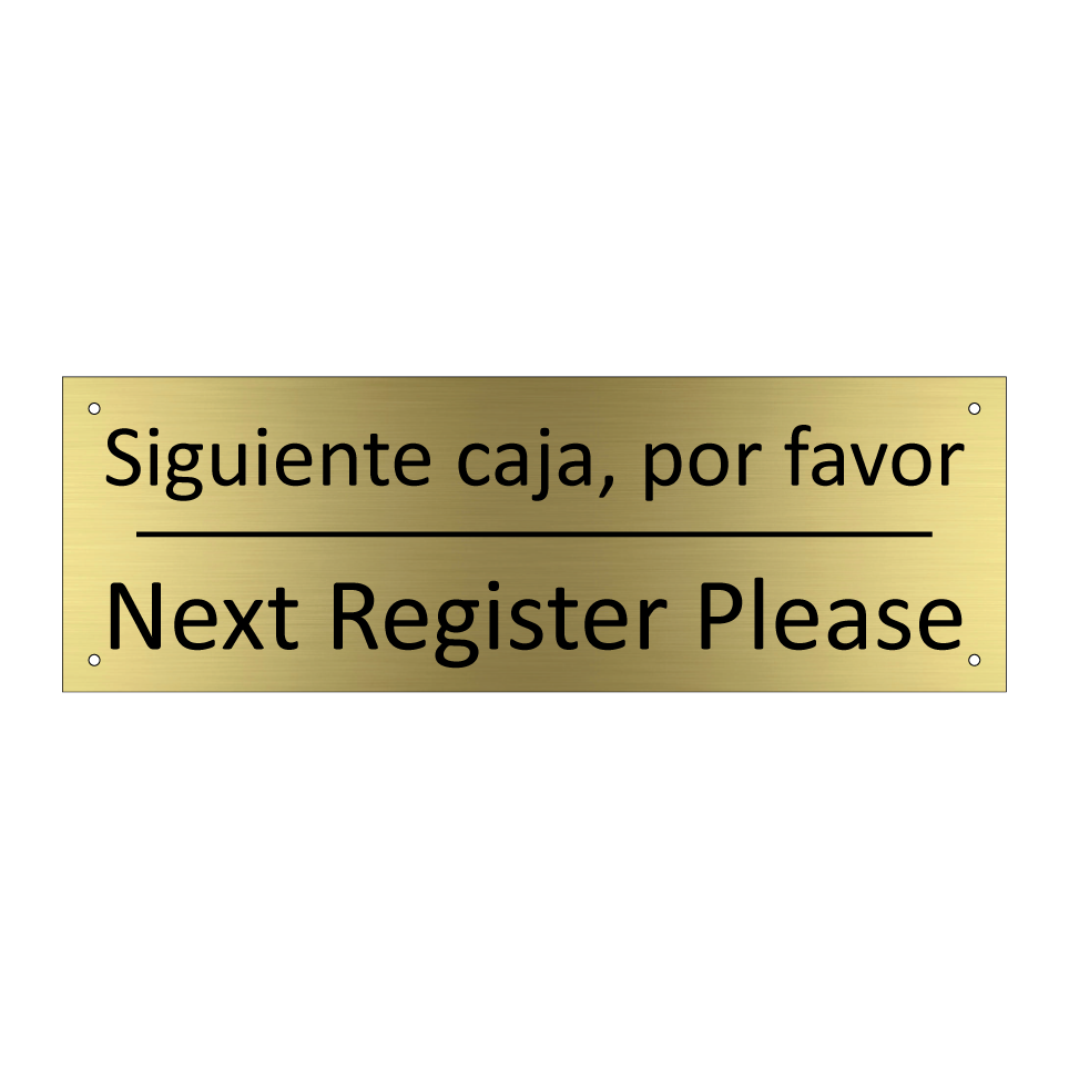 Siguiente caja, por favor - Next Register Please