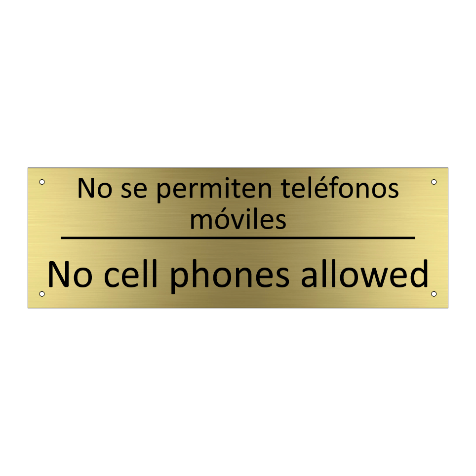 No se permiten teléfonos /.../ - No cell phones allowed