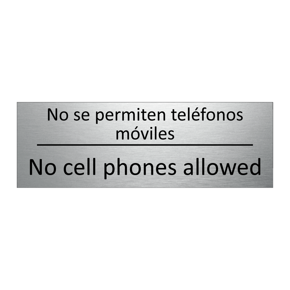 No se permiten teléfonos /.../ - No cell phones allowed