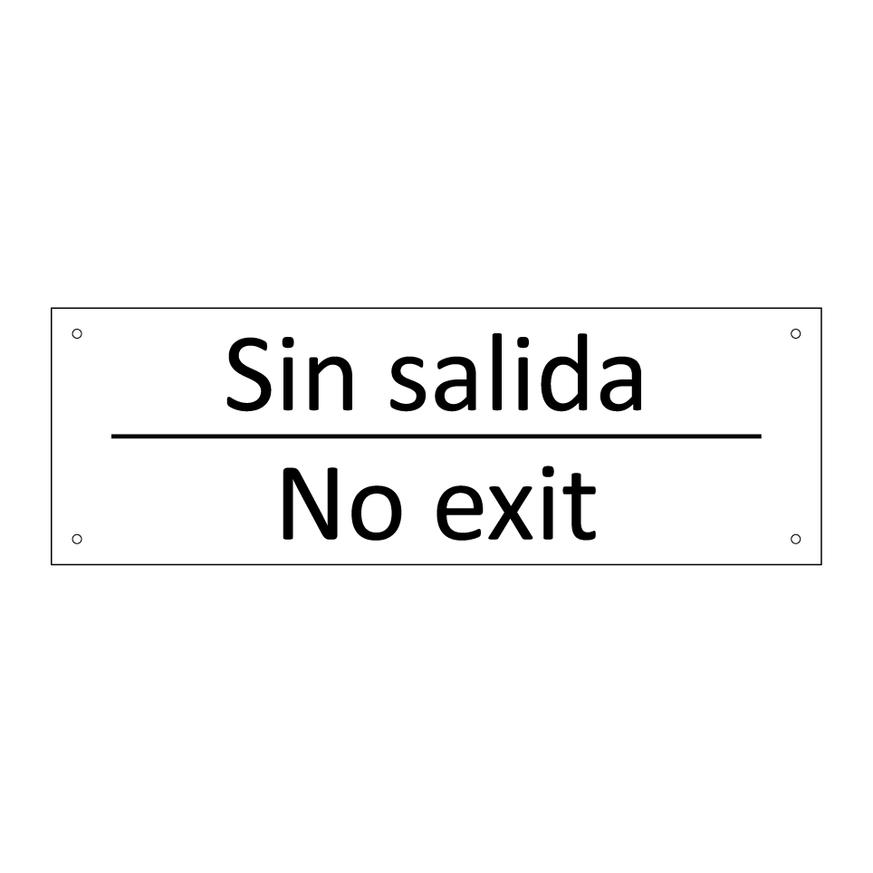 Sin salida - No exit