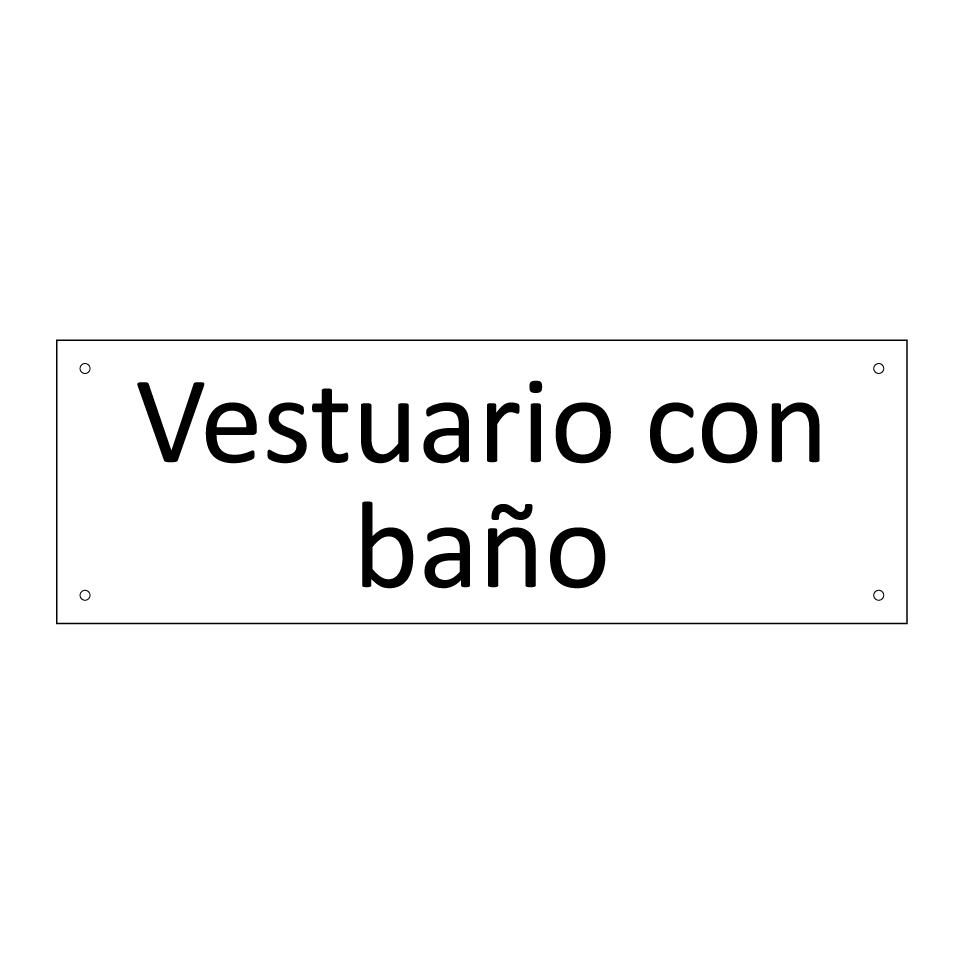 Vestuario con baño